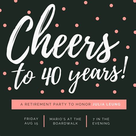 Toradh íomhá ar Downloadable Retirement Party Invitations