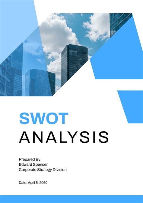 Image result for SWOT Analysis Template Example