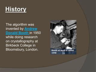 Afbeeldingsresultaten voor History of Booth Algorithm