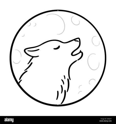 Bildergebnis für Draw Wolf Howling Moon