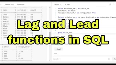 Image result for Lag Function in Oracle