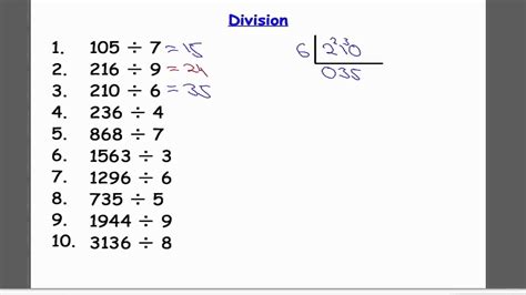 Division of 1 Digit Worksheet に対する画像結果