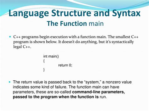 Image result for Main C Syntax