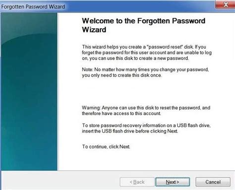 Image result for Reset Password Wizard Disk