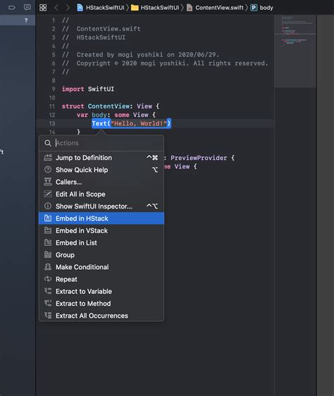 Toradh íomhá ar Swift UI Hstack Table