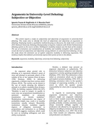 Image result for Modulating Arguments