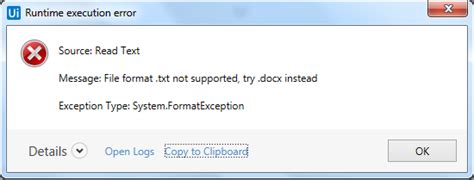 Image result for File Not Supported Error Message
