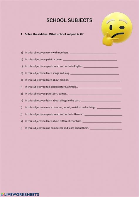 Homework Subject に対する画像結果