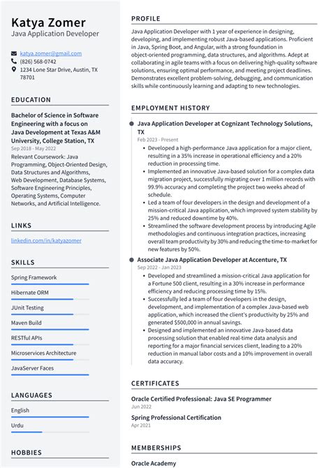 Résultat d’images pour Java Spring Boot Developer Skill in Resume for Experienced