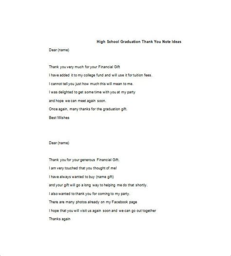 Graduation Thank You Notes Examples માટે ઇમેજ પરિણામ