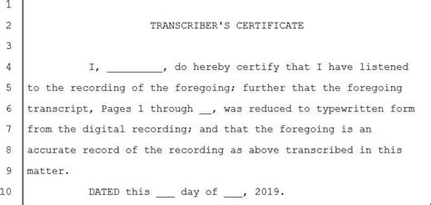 Image result for Court Reporter Transcript Template