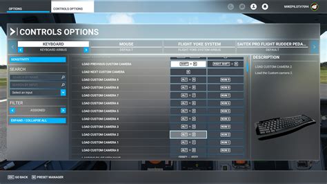 Image result for Camera Keybinds for Flight Sim
