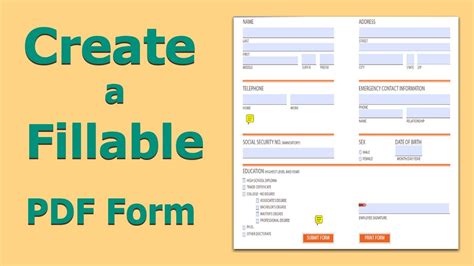 Toradh íomhá ar Fillable Form Fields in PDF