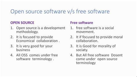 Open Source vs Free Software に対する画像結果