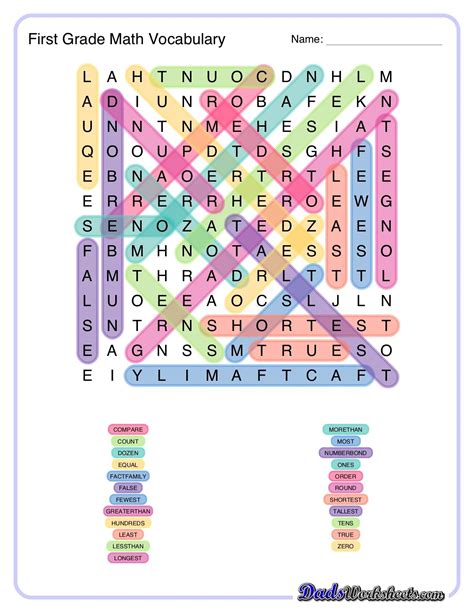 Image result for Math Word Search Puzzles