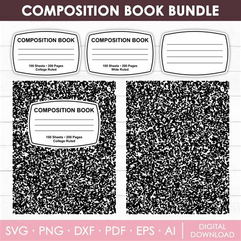 Composition Notebook SVG に対する画像結果