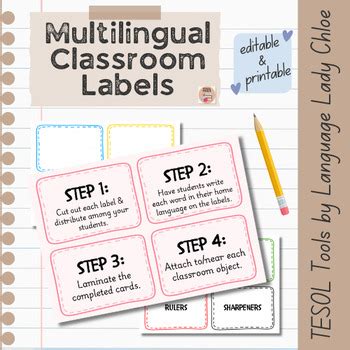 Image result for Language Label Print Out