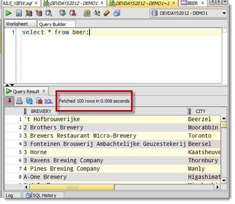 Export Result of Query in SQL Developer に対する画像結果