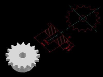 Image result for Spocket in AutoCAD