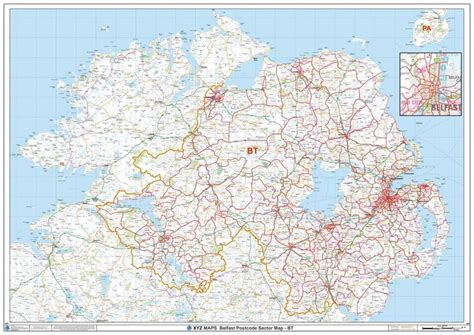 Afbeeldingsresultaten voor BT Postcode Map
