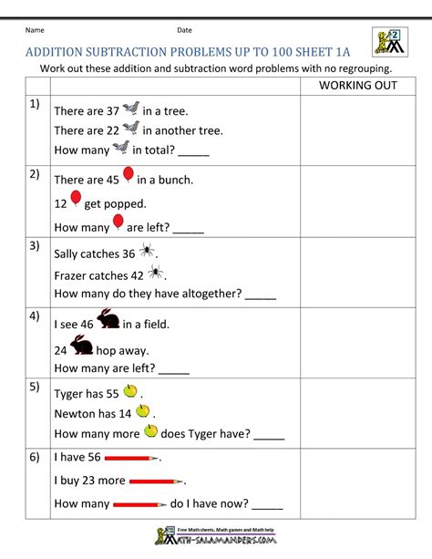 One Step Word Problems Adding and Subtracting માટે ઇમેજ પરિણામ