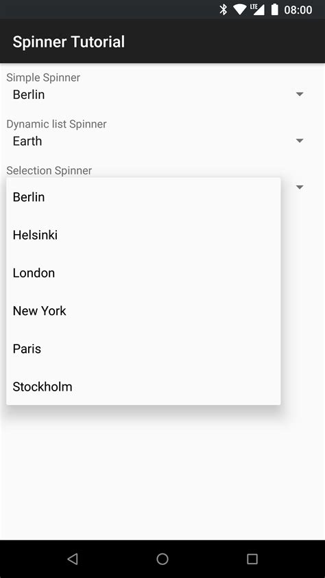 Afbeeldingsresultaten voor Android Studio Spinner Tutorial