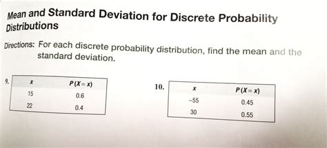 Image result for Discrete Probability Mean