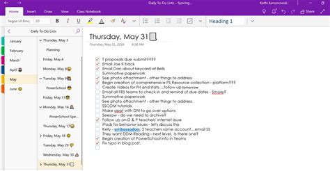 To Do List Example OneNote に対する画像結果