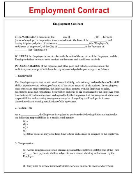 Paralegal Employment Contract Example-এর ছবি ফলাফল