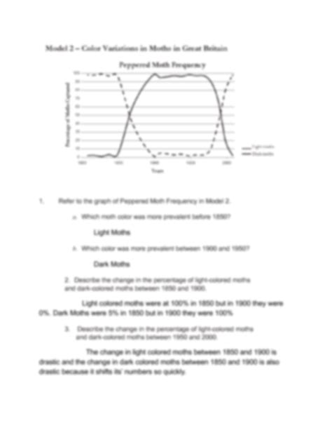 Evolution and Selection POGIL Answer Key માટે ઇમેજ પરિણામ