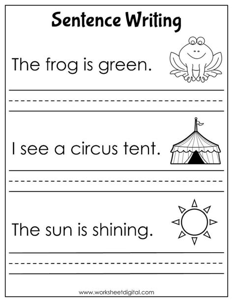 Image result for Sentence Practice Worksheets 3rd Grade