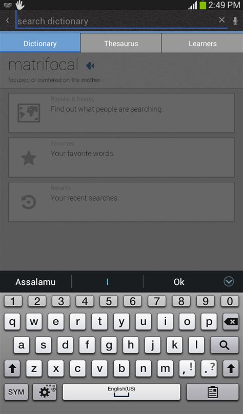 Image result for Android Activity Search Advanced Search Toggle