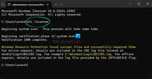 Image result for System File Check Win 11