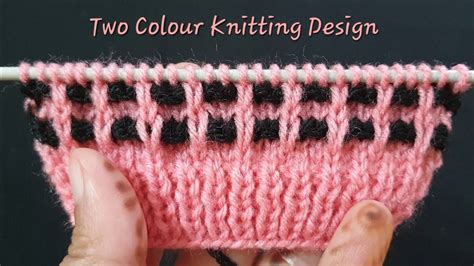 Image result for 2 Color Knit Pattern