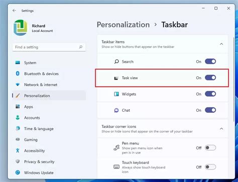 Show Task View Button Location に対する画像結果
