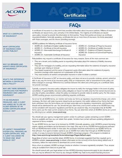 Image result for ACORD 23 Form Fillable