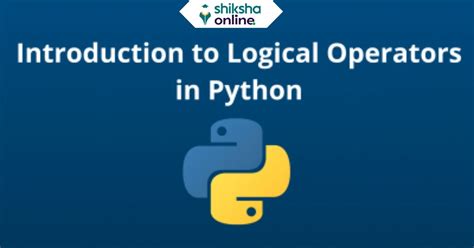 Logical Operators Python Definition に対する画像結果