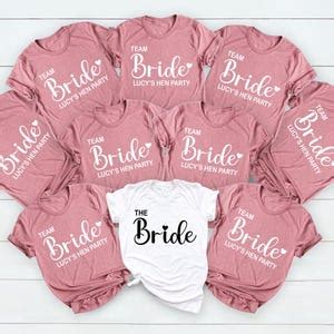 Toradh íomhá ar Team Bride T-Shirt Pink