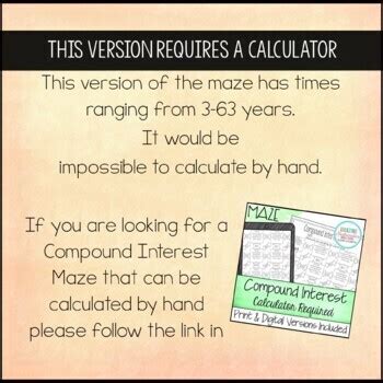 Afbeeldingsresultaten voor Compound Interest Maze Worksheet