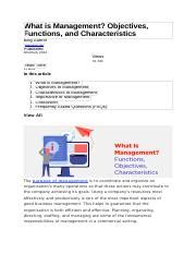 Image result for Objective Function Management Science