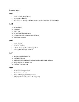 Toradh íomhá ar Design and Analysis of Algorithms Lab Manual