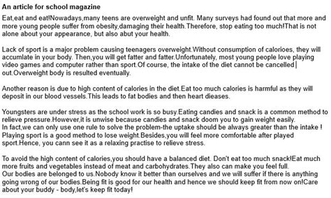 Toradh íomhá ar Magazine Article Writing Examples