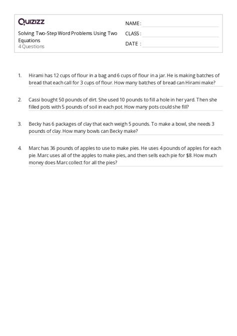 Afbeeldingsresultaten voor Two-Step Word Problems 7th Grade