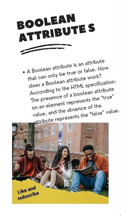 Image result for Example of a Boolean Attribute