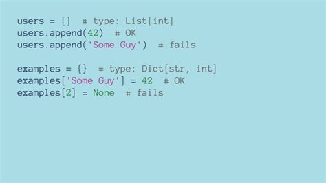 Image result for Static Typing Examples