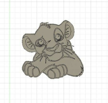 Toradh íomhá ar Simba 2D Vector