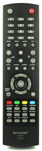 Image result for Sharp LC32LE320E Remote Control