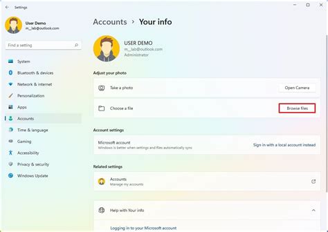 Toradh íomhá ar Account Control Settings