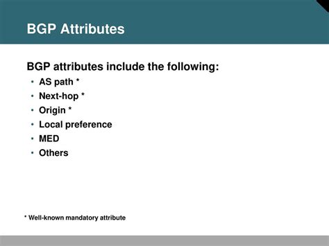 Toradh íomhá ar BGP Attributes
