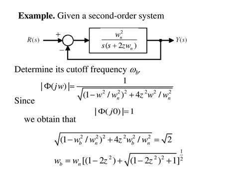Bandwidth Formula of First Order System に対する画像結果